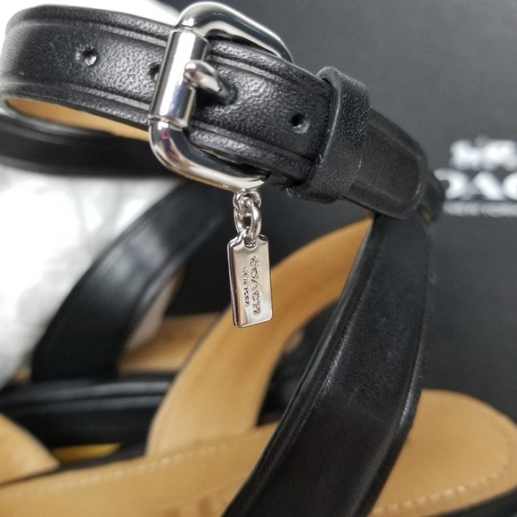 Coach Astor studded black sandal clogs - Picture 2 of 9